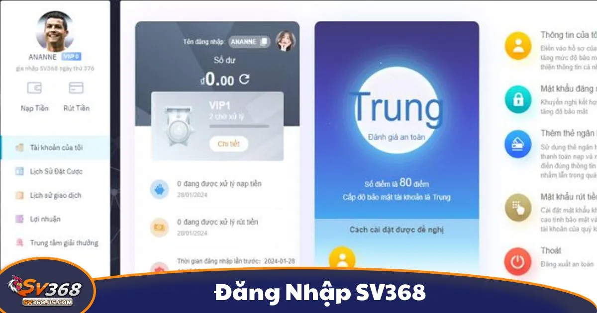Hướng Dẫn Đăng Nhập SV368 Trên Máy Tính & Điện Thoại